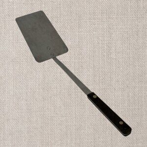 Vintage EKCO Black Handle Stainless Vanadium Flat Kitchen Spatula 13.5" x 3"